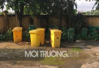 TTYT huyện Thường Tín: Chất thải y tế nguy hại lưu giữ ngoài trời